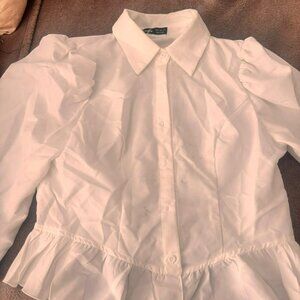 Long Sleeve White Blouse